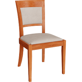 Perspective view of Harpswell Side Chair with Back