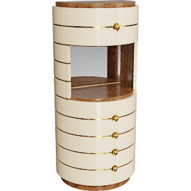 Perspective view of LT 74" Arlo Bar Cabinet