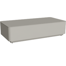 Perspective view of Vita Outdoor Coffee Table Beige
