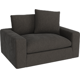 Perspective view of Paloma III Espresso Chair