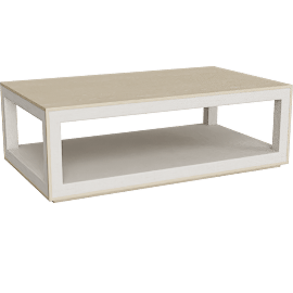 Perspective view of Riviera Coffee Table