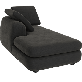 Perspective view of AMERICANO - CORNER CHAISE LONG LAF - STANDARD