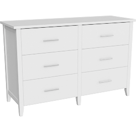 Perspective view of Nantucket 6 Drawer Dresser