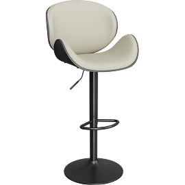 Perspective view of Nimble Stool, Gray
