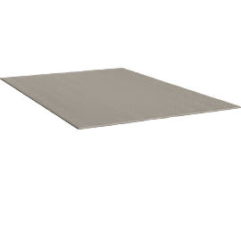 Perspective view of Zig Zag Rug Khaki