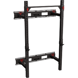Perspective view of Recoil Rack Fällbart Svart Premium med Backboard