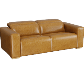 Perspective view of Drift 87" Power Dual-Reclining Leather Sofa