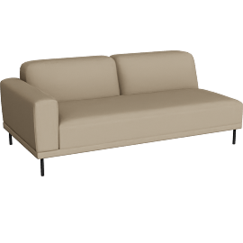 Perspective view of Ali 77” Left-Arm Sofa