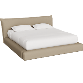 Perspective view of Rue King Storage Bed