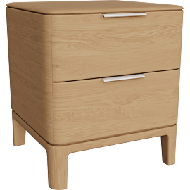 Perspective view of Kingston 20x20 23h Two-Drawer Nightstand