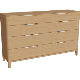 Perspective view of Kingston 70x20 43h Ten-Drawer Dresser