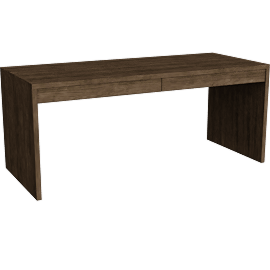 Perspective view of Rowan 72w 30d 30h Two-Drawer Desk