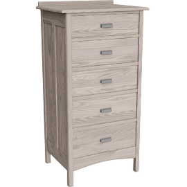 Perspective view of Atherton 29w 22d 56h Five-Drawer Dresser