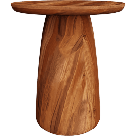 Perspective view of Alma 16 diam 19h Table/Stool