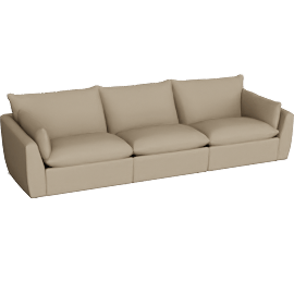 Perspective view of Weber Power 124” 3pc Sofa w/2pc Power Recliner