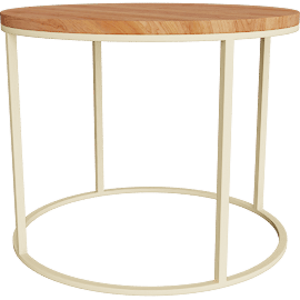 Perspective view of Tyne 27 diam 22h End Table