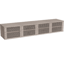 Perspective view of Coles 84w 18d 15h Floating Media Cabinet