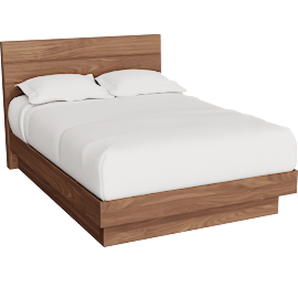 Perspective view of Hudson Full Bed Wood