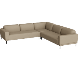 Perspective view of Ali 117x117” Three-Piece Sectional