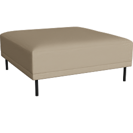 Perspective view of Ali 40w 40d 16h Square Ottoman