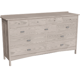 Perspective view of Atherton 85w 22d 48h Eleven-Drawer Dresser