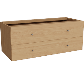 Perspective view of Beam 36w 16d Two-Drawer Insert