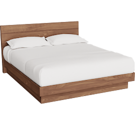 Perspective view of Hudson California King Bed Wood