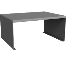 Perspective view of Beam 14.75w 11d Shelf Riser
