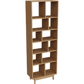 Perspective view of Dahl 30w 15d 87h Bookcase