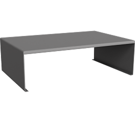Perspective view of Beam 22.75w 15d Shelf Riser