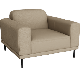 Perspective view of Ali Chair and a Half