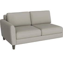 Perspective view of Natalia 66” Left-Arm Queen Sleeper Sofa