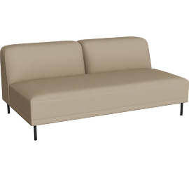 Perspective view of Ali 70” Armless Loveseat