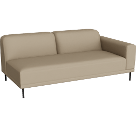 Perspective view of Ali 77” Right-Arm Sofa