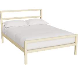 Perspective view of Parsons Queen Standard Wide Bed