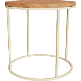 Perspective view of Tyne 22 diam 22h End Table