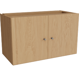 Perspective view of Beam 24w 12d Double Door Insert