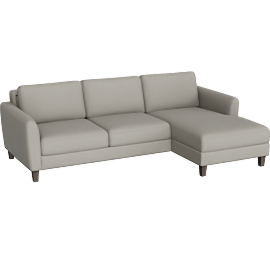 Perspective view of Natalia 102” Queen Sleeper w/Left-Arm Chaise