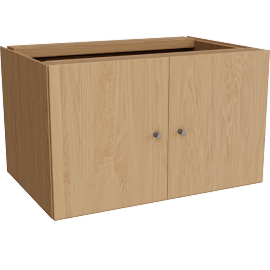 Perspective view of Beam 24w 16d Double Door Insert