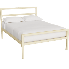 Perspective view of Parsons Queen Tall Wide Bed