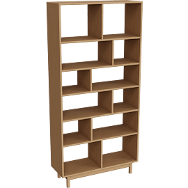 Perspective view of Dahl 42w 15d 87h Bookcase