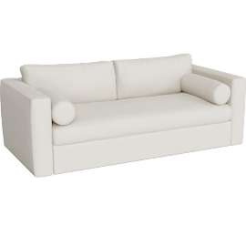 Perspective view of Aris 82" Queen Sleeper Bench Sofa