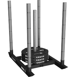Perspective view of CENTR x HYROX Competition Power Sled