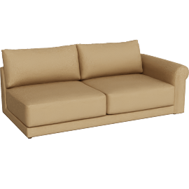 Perspective view of Gather Right-Arm Sofa Sectional Piece