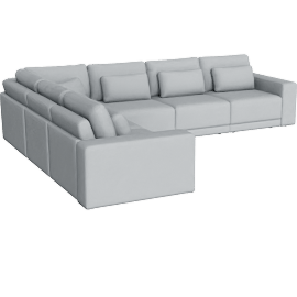 Perspective view of Orian - Sectional - 5 Seater Left