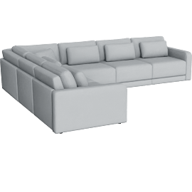 Perspective view of Orian - Sectional - 5 Seater Left