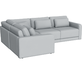 Perspective view of Orian - Sectional - 3 Seater Left