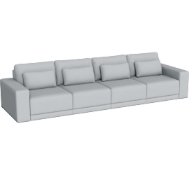 Perspective view of Orian - Sofa - 4 Seater