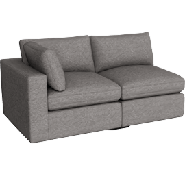 Perspective view of Ciello V4 - Sofa - 2 Seater - 1 Arm Left