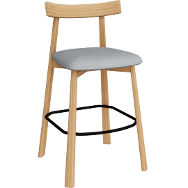 Perspective view of Dining - Ushi - Bar Stool